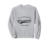 Greenwood Indiana IN Ciudad bajo los árboles para Hombres y Mujeres Sudadera