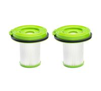 Greenworks 01-000002950707 HEPA13 Filter Green 2 pcs, Without Metal housing, Plástico, Green,Grey,Black