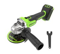 Greenworks 24V Amoladora angular sin cable, disco de 125 mm, 8500RPM, 700W, motor sin escobillas de, para diestros o zurdos, SIN batería ni cargador AG370