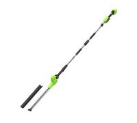 Greenworks 24V Cortasetos Pértiga a Batería con Eje Divisible, Cuchillas Doble Acción 51 cm, Cortes 28 mm, Pivote Cabezal de 112.5°, 3200 spm SIN Batería ni Cargador PH24B01-01