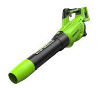 Greenworks 48V(24V x 2) Soplador de Hojas a Batería Axial, con Motor sin Escobillas, Función Turbo, 217 km/h, 16,4 m³/min SIN Dos de las Baterías de y Cargador, Garantía de 3 Años GD24X2AB