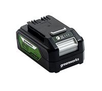 Greenworks Batería 24V - Potente Batería Recargable para Herramientas Eléctricas y Jardinería 24V, Batería Iones Litio 4Ah, Carga Rápida, Control de Carga LED 3 Etapas, Garantía de 2 Años - G24B4