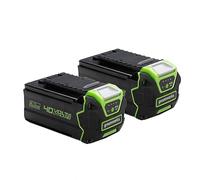 Greenworks Baterías 40V 4Ah - Set de 2, Potentes Original Baterías Iones de Litio para Herramientas Eléctricas y Jardinería Greenworks 40V, Control de Carga LED 3 Etapas, Garantía de 2 Años - G40BK4X