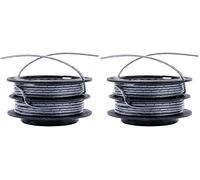 Greenworks Bobina de Alambre Doble 2930507, diámetro de Rosca de 2 mm, Rosca Total de 4,8 m para Recortadora Serie GST1246 GD40BC GD40BCB (Paquete de 2)
