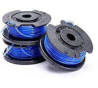 Greenworks Bobina Hilo Simple, 1,65 mm de Diámetro de Hilo, 4,8 m de Cuerda por Bobina, 3 piezas incluidas para 24V Cortabordes G24LT25 G24LT G24LT28 G24LT30M