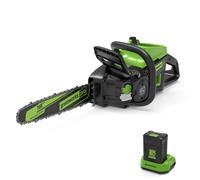 Greenworks Cadena sin cable de 60 V, 18 pulgadas, batería de 4,0 Ah y cargador incluidos