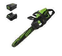Greenworks Cadena sin cable de 60 V, 18 pulgadas, batería de 4,0 Ah y cargador incluidos