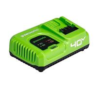 Greenworks Cargador de Batería 40V - Cargador Rápido 40V 5A, Aumenta la Salud y Durabilidad de la Batería, Carga Rápida, Cargador Original Greenworks, para Baterías de 40V, Garantía de 3 Años - G40UC5