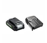 Greenworks Cargador Universal y Batería 24V 2Ah - Cargador Batería Herramientas Eléctricas y Jardinería 24V Greenworks, Potente Batería Iones Litio, Carga en 60min, Batería G24B2 & Cargador - G24UCC