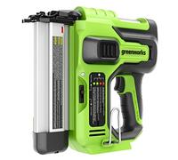 Greenworks Clavadora sin escobillas de 24 V 18 GA, pistola grapadora inalámbrica, solo herramienta