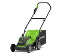 Greenworks Cortacésped de Batería 48V (24V x 2) para Céspedes de Hasta 420 m², Ancho de Corte 36 cm, Bolsa de 40L SIN Batería y Cargador, Garantía de 3 Años，G24X2LM36