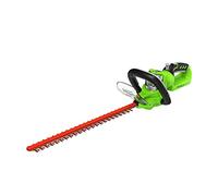 Greenworks Cortasetos 24 V Longitud de la Hoja 57 cm Distancia de la Hoja 18 mm Mango Ergonómico Regulable Eléctrico Sin Batería ni Cargador G24HT57