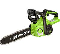 Greenworks Motosierra a batería G40CS30II, longitud de guía de cadena de 30 cm, velocidad 4,2 m/s, 2,6 kg, lubricador automático, sin batería ni cargador de 40 V, 3 años de garantía