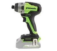 Greenworks GD24ID3 Atornillador de Impacto Inalámbrico con Motor sin Escobillas, 2800 rpm, 4000 ipm, 300 Nm Torque ¼" Mandril Hexagonal SIN Batería de 24V y Cargador, Garantía de 3 Años