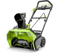 Greenworks GD40ST Quitanieves Monoetapa de Batería con Motor sin Escobillas, Camino Despejado 51 cm, Profundidad Despejada 30 cm, 1900 rpm, 180 ° Tolva Girable SIN Batería de 40V y Cargador