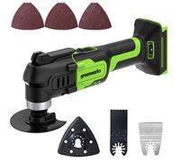 Greenworks Herramienta multifuncional 24V G24MT (Li-Ion 24V 18000 oscilaciones por minuto arco oscilante de 3° velocidades variable cambio de cuchilla sin herramienta luz LED sin batería ni cargador)