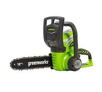 Greenworks Motosierra de batería G40CS30, Li-Ion 40V 4,2 m/s velocidad de la cadena 30 cm longitud de la espada, 120 ml volumen del depósito de aceite mango completo sin batería y cargador