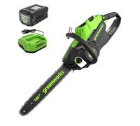 Greenworks - Motosierra sin escobillas (2,0 kw) de 80 V (Gen 2), batería de 2,5 Ah y cargador de 2 A