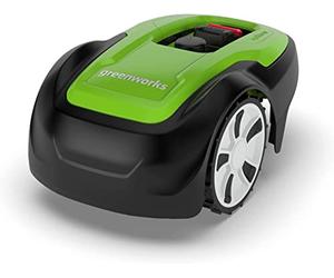 Greenworks Optimow M robot cortacésped para áreas hasta 500m2, pendiente 30%, muy silencioso, control bluetooth, características de seguridad avanzadas, protección robo, 3 años de garantía