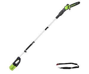 Greenworks Pro PS80L00 - Sierra de poste inalámbrica sin escobillas de 10 pulgadas, 80 V, solo herramienta, PS80L00