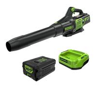 Greenworks Soplador de Hojas inalámbrico de 60 V 610 CFM, batería de 2.5 Ah y Cargador rápido