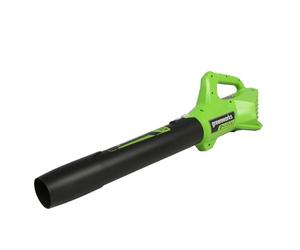 Greenworks Tools G24ABII Soplador de Hojas a Batería Axial, 145 km/h, 9,08 m³/min SIN Batería de 24V y Cargador