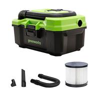 Greenworks Tools G24WDV 24V Wet/Dry Shop Vacuum, Green,Grey,Black