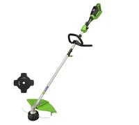 Greenworks 48V (2x24V) Cortabordes a Batería para Jardines Pequeños y Medianos, Ancho Corte 40 cm, Alimentación por Golpes, Hilo Nylon Doble 2 mm, SIN Baterías ni Cargador GD24X2TX