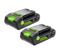 Greenworks TwinPack 24V 2Ah Batería Recargable de Alta Potencia USB-C Batería de Iones de Litio Compatible con Todos los más de 200 Dispositivos Greenworks 24V, 2 años de garantía - K2D4NNA