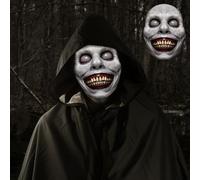 GreenYeah Máscara de Demonio Sonriente, Máscara-Sonriente Espeluznante, Máscara de Terror de Halloween, Máscaras de Miedo Realista de Látex para Carnaval, Halloween