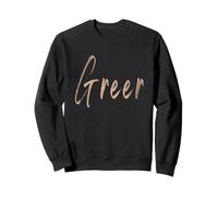 Greer South Carolina Diseño Elegante Vintage Sudadera
