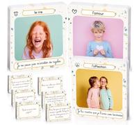 GREES Juego Educativo Las Emociones del Mundo - 104 Cartas con Fotos de Niños - 6 Modos de Juego - Gestionar cada Emoción - 60 Preguntas y Desafíos para Dialogar - Volver a la Calma - Montessori desde