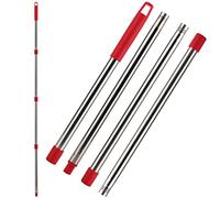 GreeSuit Mango de repuesto para Vileda Turbo mopas, Accesorio para EasyWring mopas, 4 secciones de 58 pulgadas mango de fregona fácil para limpieza de suelos