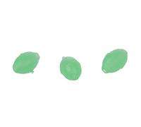 Greethga 100 señuelos de pesca de pescador que brillan en la oscuridad, cuentas de huevo verde de 3 mm x 4 mm