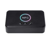 Greethga Adaptador Bluetooth NFC BT5.0 Receptor de Audio Inalámbrico Transmisor Jack 3.5mm AUX 2 Sonido Estéreo para Altavoz Auriculares