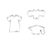 Greethga Juego de cortadores de galletas de graduación, juego de cortadores de galletas de graduación personalizados para hornear