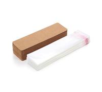 Greethga Juego de porta marcapáginas de 200 unidades, sobres para marcapáginas, bolsa autoadhesiva transparente, cubierta vacía Fai-Da-Te resistente, fácil de usar