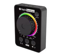 Greethga Producto X5 Juego de Tarjetas de Audio para Transmisiones en Proporciona Entrega Profesional para Transmisiones en Live Desktop. Color: Negro.