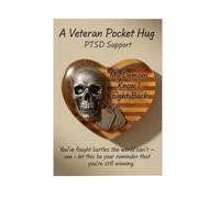 Greeting Card - Heart-Shaped Skull Design, Encouragement Card for Women with Motivational Message Function for Traveling, Business Trip, Home, Outdoor, School, Men, Boys, Girls, Youth, and Teens