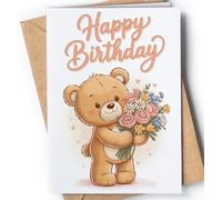 Greeting Cards for Everyone - Tarjeta de cumpleaños para hombre o mujer, tarjetas de cumpleaños para 20, 30, 40, 50, 60, 70, 80 años, regalo de decoración de cumpleaños para mamá, papá - EU 228