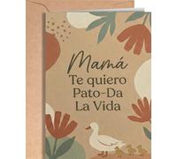 Greeting Cards for Everyone Tarjeta Felicitación Mamá - Tarjeta Felicitación Día de la Madre - Postal Gracias Mamá - Regalo Original - Tarjeta de Cumpleaños para Mamá - Mejor Madre del Mundo - EU 299