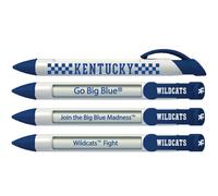 Greeting Pen University of Kentucky Wildcats Rotating Message Pens - 4 Pack (8001) Officially Licensed Collegiate Product