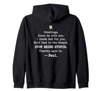Greetings Grace Be with You I Thank God for You Hold Fast Sudadera con Capucha