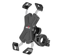 Grefay Soporte Movil Bicicleta, Metalizado Soporte Manillar Motocicleta Scooter con Rotación de 360 para 4.5-6.8 Pulgada Smartphones