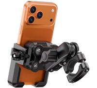 Grefay Soporte Móvil Moto [Antivibración] [Brazo Extensible] Antirrobo, 2 x 360° Rotación, Soporte Móvil Bicicleta de Manillar, para iPhone 17 16 15 y Otro Smartphone de 4,7-7"