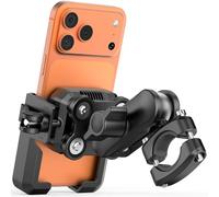 Grefay Soporte Móvil Moto [Antivibración] [Brazo Extensible] Antirrobo, 2 x 360° Rotación, Soporte Móvil Bicicleta de Manillar, para iPhone 17 16 15 y Otro Smartphone de 4,7-7"