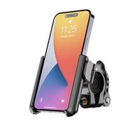 GREFAY Soporte para teléfono de bicicleta para motocicleta, liberación rápida 1S, abrazadera de teléfono de bicicleta con rotación de 360 grados para iPhone 16, 15, 14 Pro Max Plus, 13, 12, 11 Pro Max