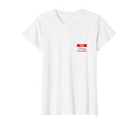 Greg, Hola, mi Nombre es Name Tag, Badge Camiseta gráfica económica, Mujer, Blanco, S