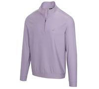 Greg Norman Backswing - Chaqueta de golf con cremallera de un cuarto para hombre, color gris, gris, L