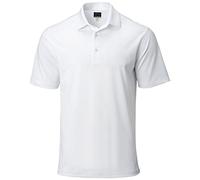 Greg Norman Freedom Micro Piqué - Polo de Golf para Hombre, Blanco, S